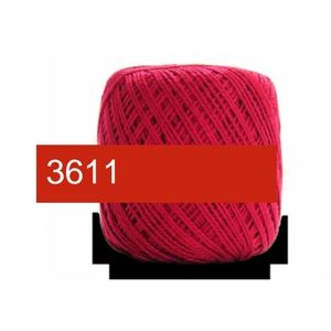 5/$15 Circulo Rubi Brilhante Pink Red 3611 40m 5g Mercerized Cotton